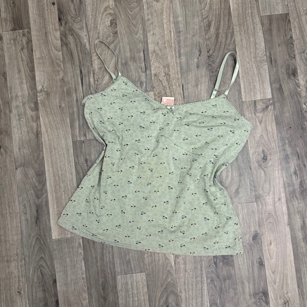 Vintage coquette cottagecore pastel floral babydoll tank